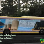 Pakistan Tourism promotion on Sydney buses._This initiative has been done by Pakistani _Expats settled in Australia.