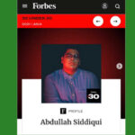 Abdullah Siddiqui Another Pakistani make it to 'Forbes' abdullah Siddiqui
