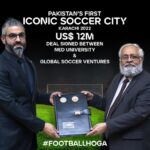 Global Soccer Ventures and NED University sign a USD12 million deal to set up the first Soccer City Stadium in Pakistan GSV-NED-HD-1024x576-1
