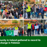 Huge Pakistani Community in Ireland gathered to record its protests again regime change in Pakistan Dublin Protest