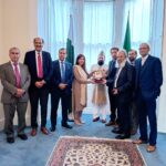 Pakistan's Ambassador to Ireland, Aisha Farooqui, welcomed a delegation from the College of Physicians & Surgeons of Pakistan 378807880_293668723300078_4003057787399695741_n